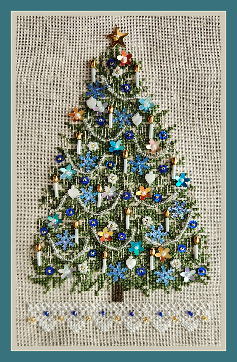 Bling Tree Two - Christmas Cross Stitch Pattern - PDF Download