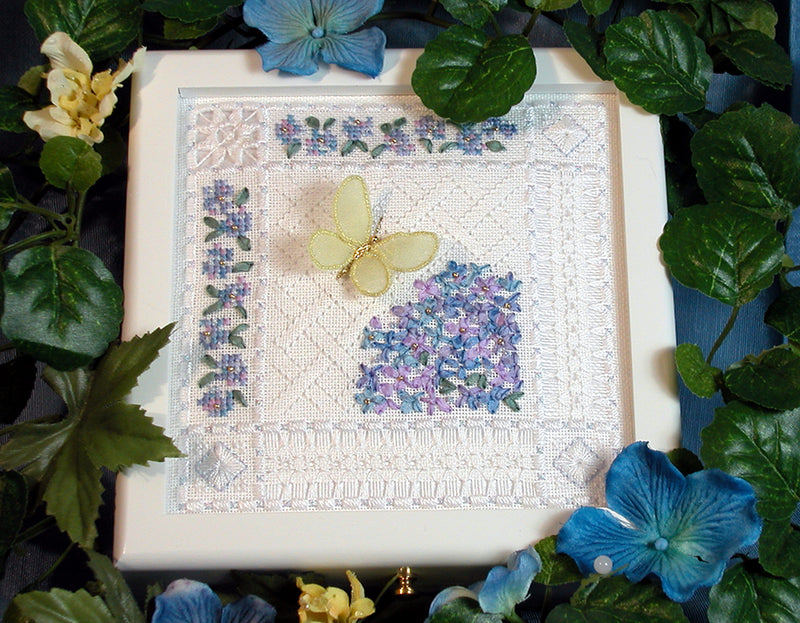 Butterfly Lace Sampler - Lace Series - Cross Stitch and Embroidery Pattern - PDF Download