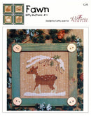 Bitty Buttons Fawn - Counted Cross Stitch Pattern - PDF Download