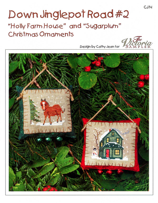 Down Jingle Pot Road 2 - Christmas Cross Stitch Pattern - PDF Download