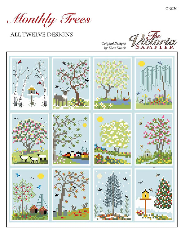 Monthly Trees - Creative Collection - Cross Stitch Pattern - PDF Download