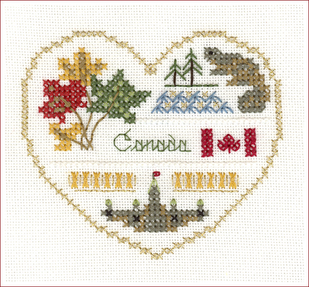 International Hearts 1 - Embroidery and Cross Stitch Pattern - PDF Download