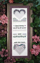 Good Friends Sampler - Embroidery and Cross Stitch Pattern - PDF Download