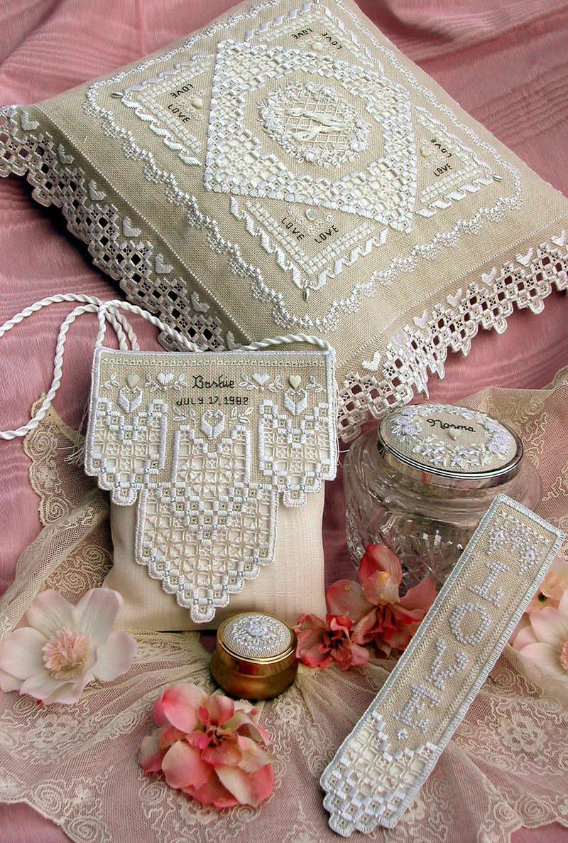 Heirloom Wedding Treasures - Embroidery and Cross Stitch Pattern - PDF Download