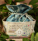 Happy Hearts Bag - Fob Biscornu Scissors Case - Embroidery and Cross Stitch Pattern - PDF Download