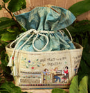 Happy Hearts Bag - Fob Biscornu Scissors Case - Embroidery and Cross Stitch Pattern - PDF Download