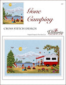 Gone Camping - Embroidery and Cross Stitch Pattern - PDF Download