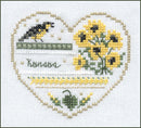 Hearts of America 4 - Hearts Series - Embroidery and Cross Stitch Pattern - PDF Download