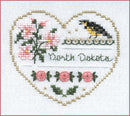 Hearts of America 4 - Hearts Series - Embroidery and Cross Stitch Pattern - PDF Download