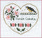 Hearts of America 4 - Hearts Series - Embroidery and Cross Stitch Pattern - PDF Download