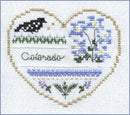 Hearts of America 4 - Hearts Series - Embroidery and Cross Stitch Pattern - PDF Download