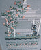 Silk Bougainvillea Sampler - Gazebo Series - Embroidery and Cross Stitch Pattern - PDF Download