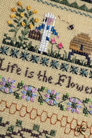 Babe's Honey Farm Sampler - Small Farm Series 4 - Embroidery and Cross Stitch Pattern - PDF Download