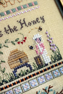 Babe's Honey Farm Sampler - Small Farm Series 4 - Embroidery and Cross Stitch Pattern - PDF Download