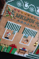 Gingerbread Needlework Shop - Gingerbread Village - Christmas Embroidery and Cross Stitch Pattern - PDF Download