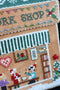 Gingerbread Needlework Shop - Gingerbread Village - Christmas Embroidery and Cross Stitch Pattern - PDF Download