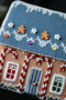 Gingerbread Candy Cane Cottage - Gingerbread Village - Christmas Embroidery and Cross Stitch Pattern - PDF Download