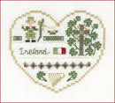 International Hearts 1 - Embroidery and Cross Stitch Pattern - PDF Download