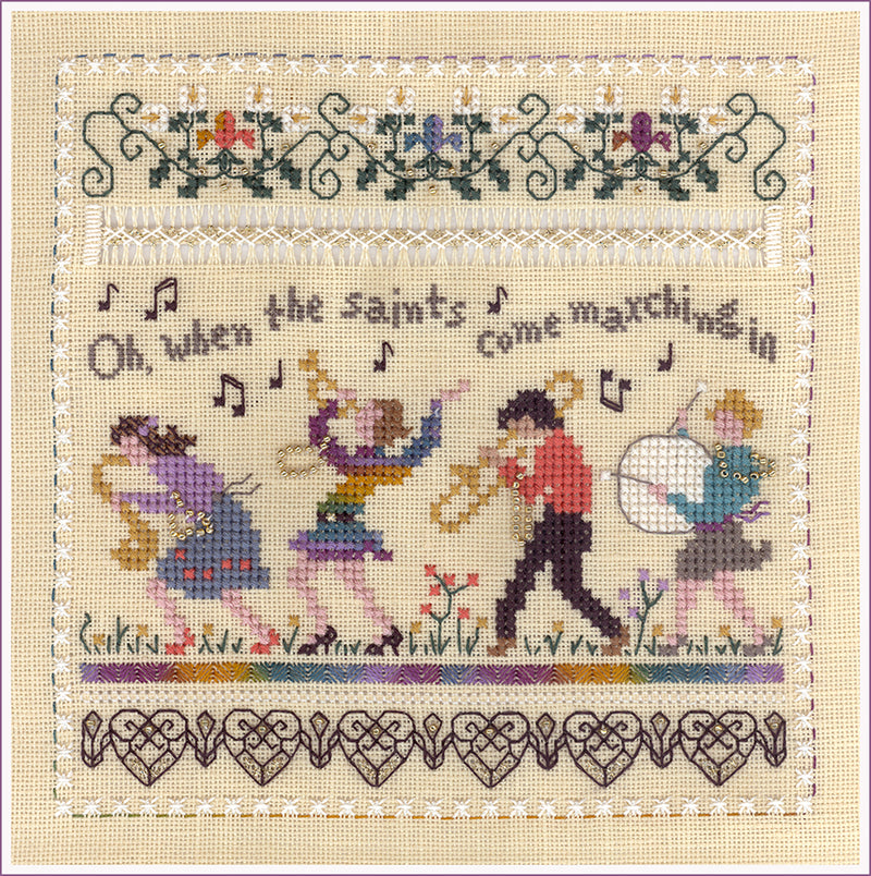 Jazz Sampler - Embroidery and Cross Stitch Pattern - PDF Download