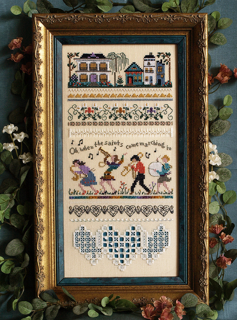 Jazz Sampler - Embroidery and Cross Stitch Pattern - PDF Download