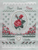 Birthday Needleroll Sampler - June - Embroidery and Cross Stitch Pattern - PDF Download