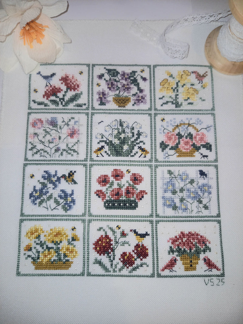 Monthly Blossoms - Creative Collection - Cross Stitch Pattern