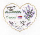 International Hearts 1 - Embroidery and Cross Stitch Pattern - PDF Download