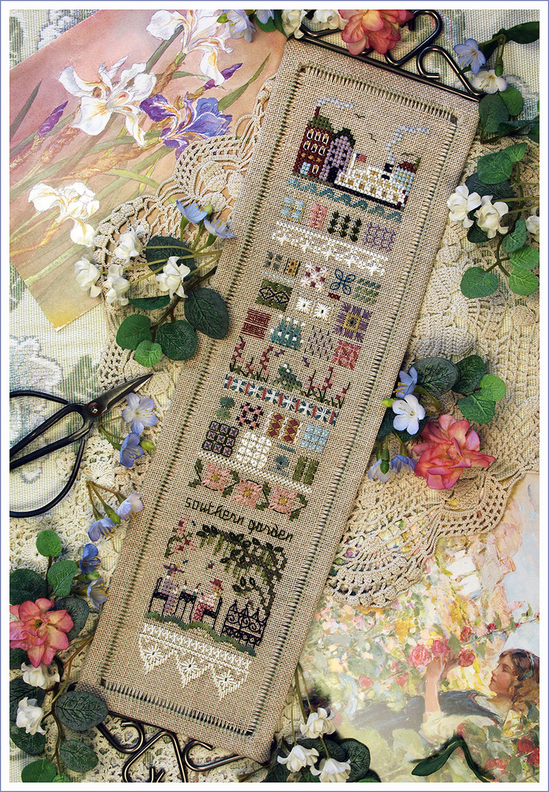Southern Garden Sampler - Embroidery and Cross Stitch Pattern - PDF Download