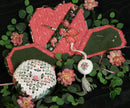 Heart Etui - Biscornu Fob - Embroidery and Cross Stitch Pattern - PDF Download