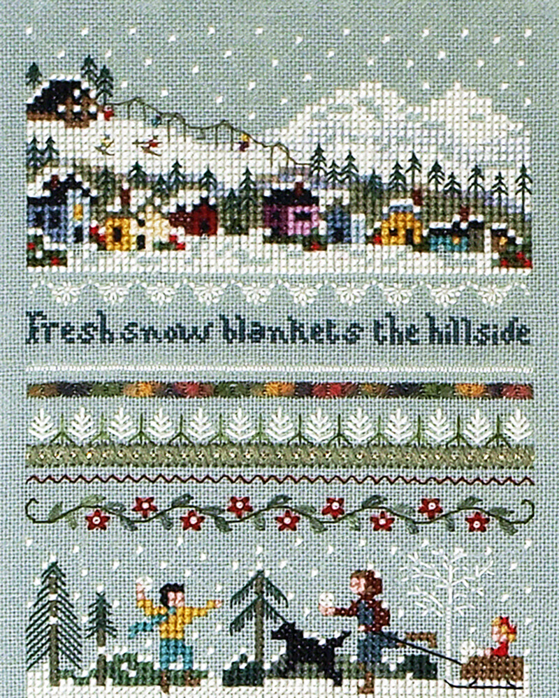 Winter Holiday Sampler - Christmas Embroidery and Cross Stitch Pattern - PDF Download