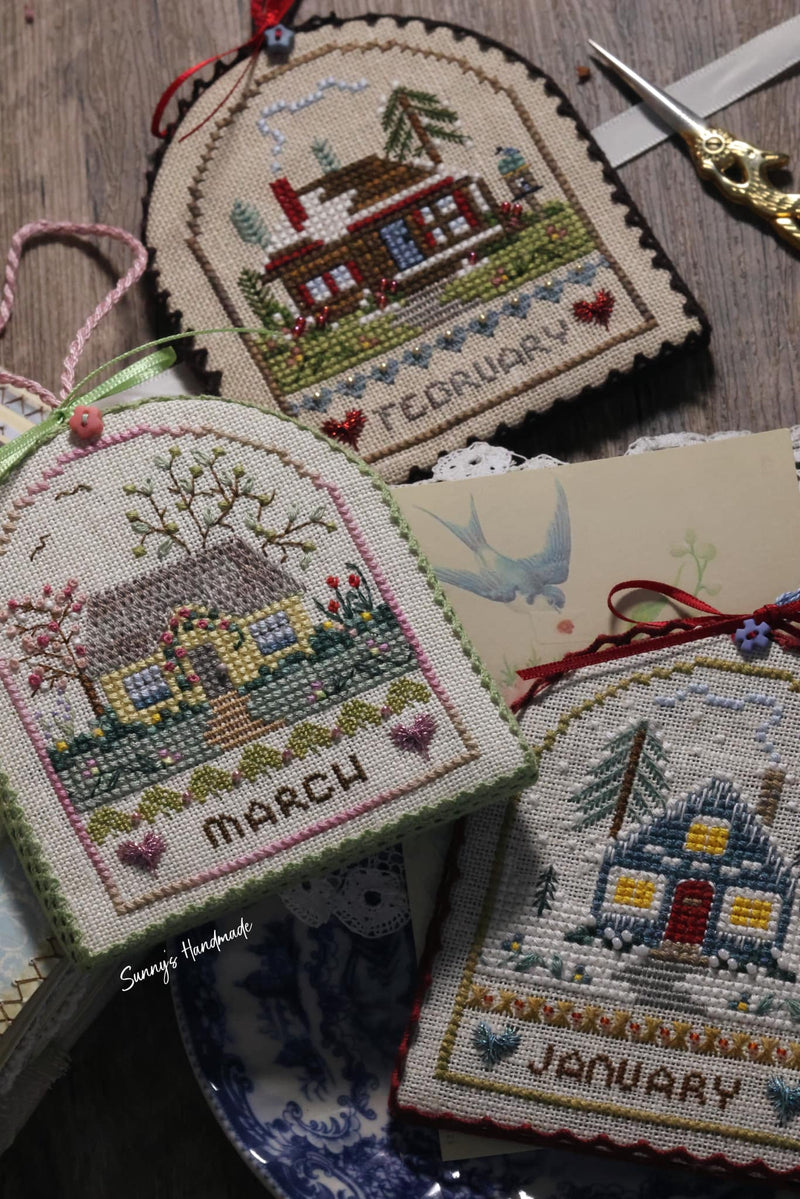 January Cottage - Creative Collection - Cross Stitch Pattern - PDF Download