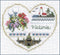 Canadian Hearts - Hearts Series - Embroidery and Cross Stitch Pattern - PDF Download