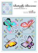 Butterfly Biscornu - PDF Downloadable Chart