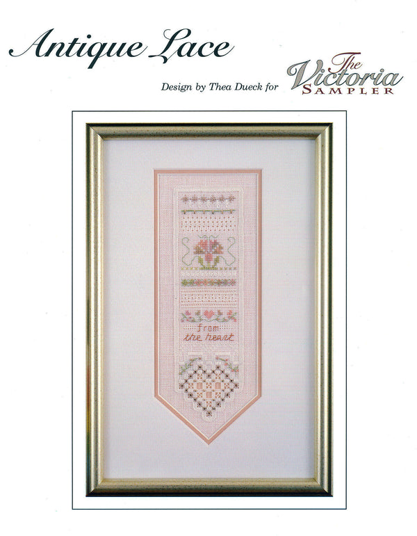 The Victoria Sampler - Antique Lace Sampler Leaflet  - needlework design company