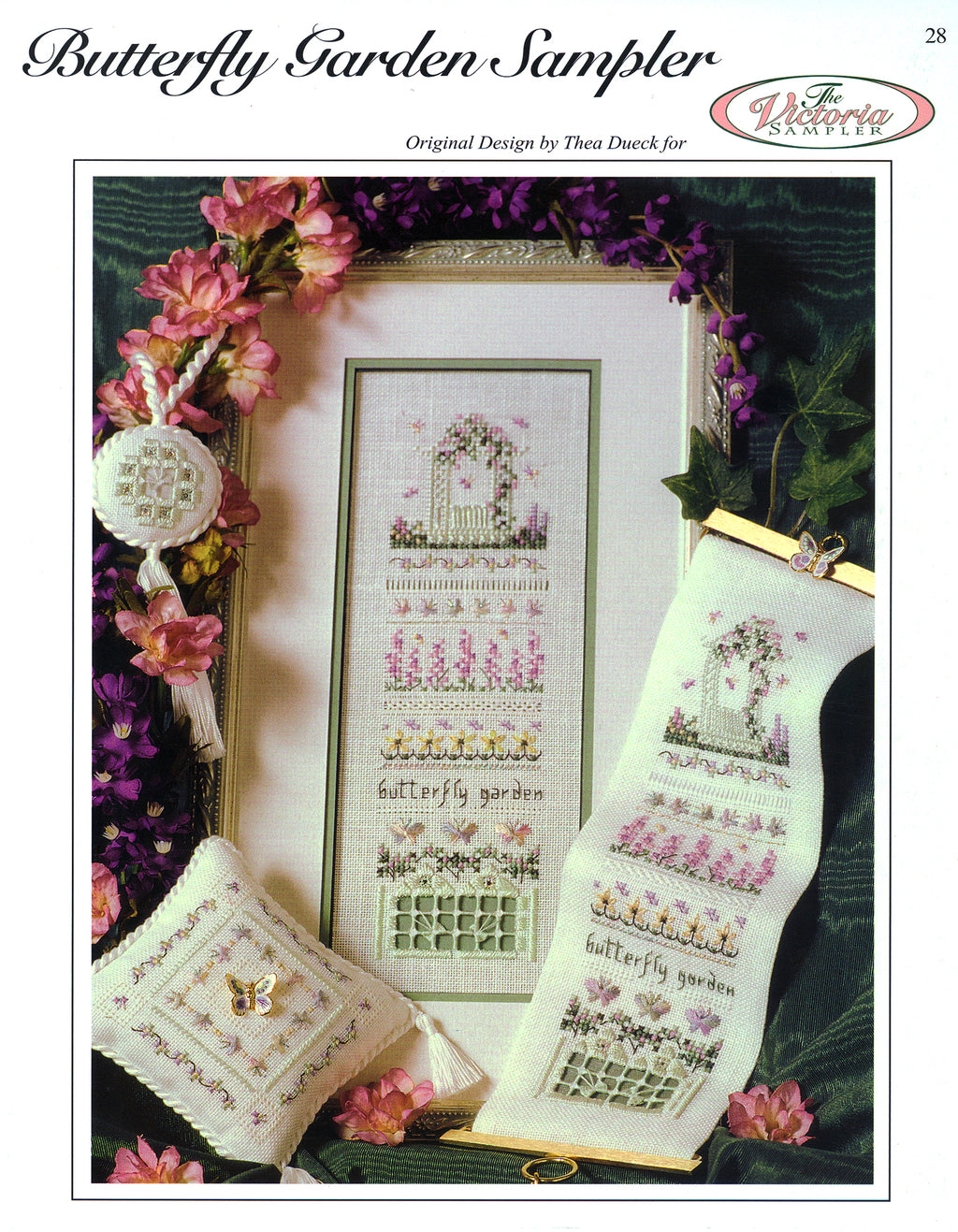 Butterfly Garden Sampler - Victorian Garden Series - Embroidery and Cr ...