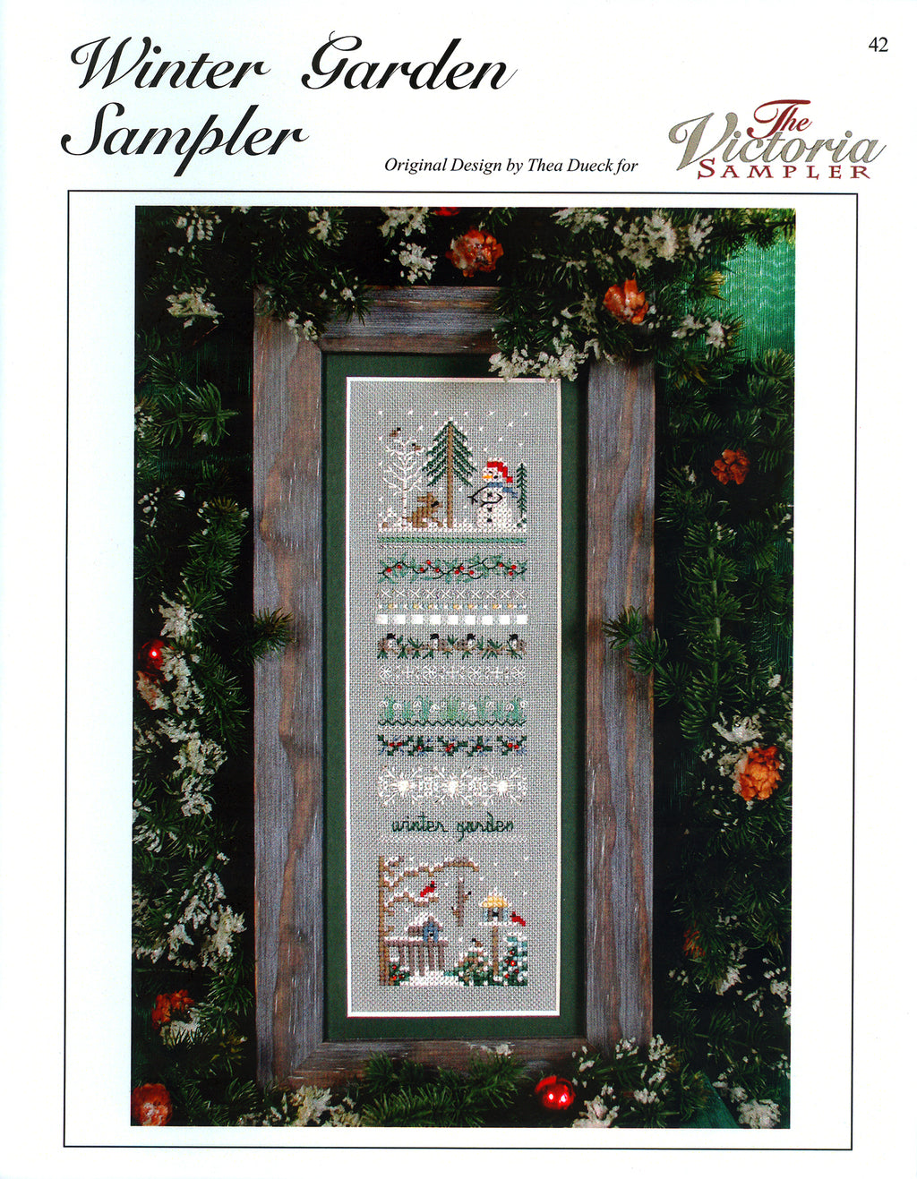 Winter Garden Sampler - Victorian Garden Series - Embroidery and Cross ...