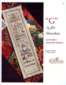 G is for Grandma Sampler - Alphabet Series 7 of 24 - Embroidery and Cross Stitch Pattern - PDF Download