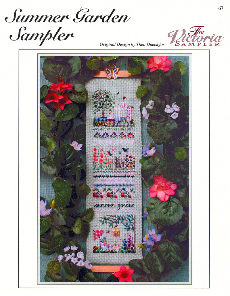 Summer Garden Sampler - Downloadable PDF Chart - Part Ten - Victorian Garden Series