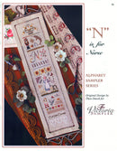 N is for Nurse Sampler - Alphabet Series 14 of 24 - Embroidery and Cross Stitch Pattern - PDF Download