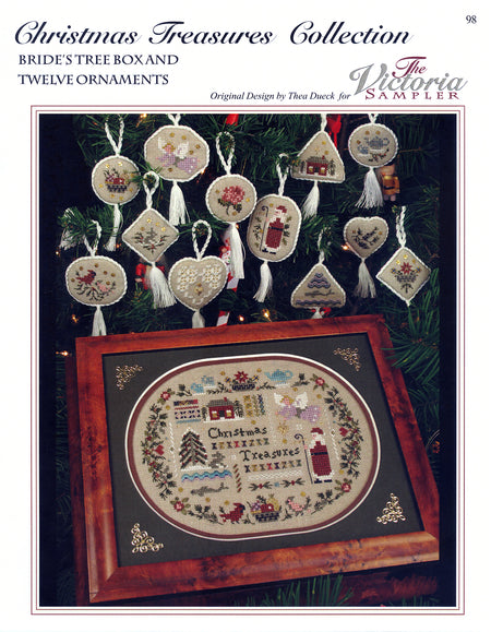 Christmas Treasures Box - Christmas Embroidery and Cross Stitch Pattern - PDF Download