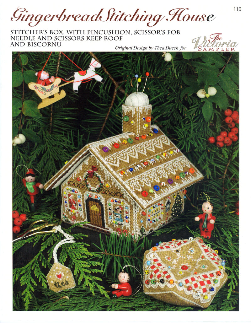 Gingerbread Stitching House - Downloadable PDF Chart - Part 1 of Gingerbread Village
