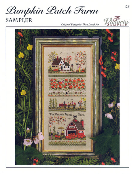 Pumpkin Patch Farm - Small Farm Series - Embroidery and Cross Stitch Pattern - PDF Download