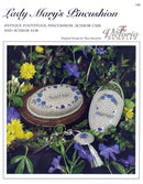 Lady Mary's Pincushion - Embroidery and Cross Stitch Pattern - PDF Download