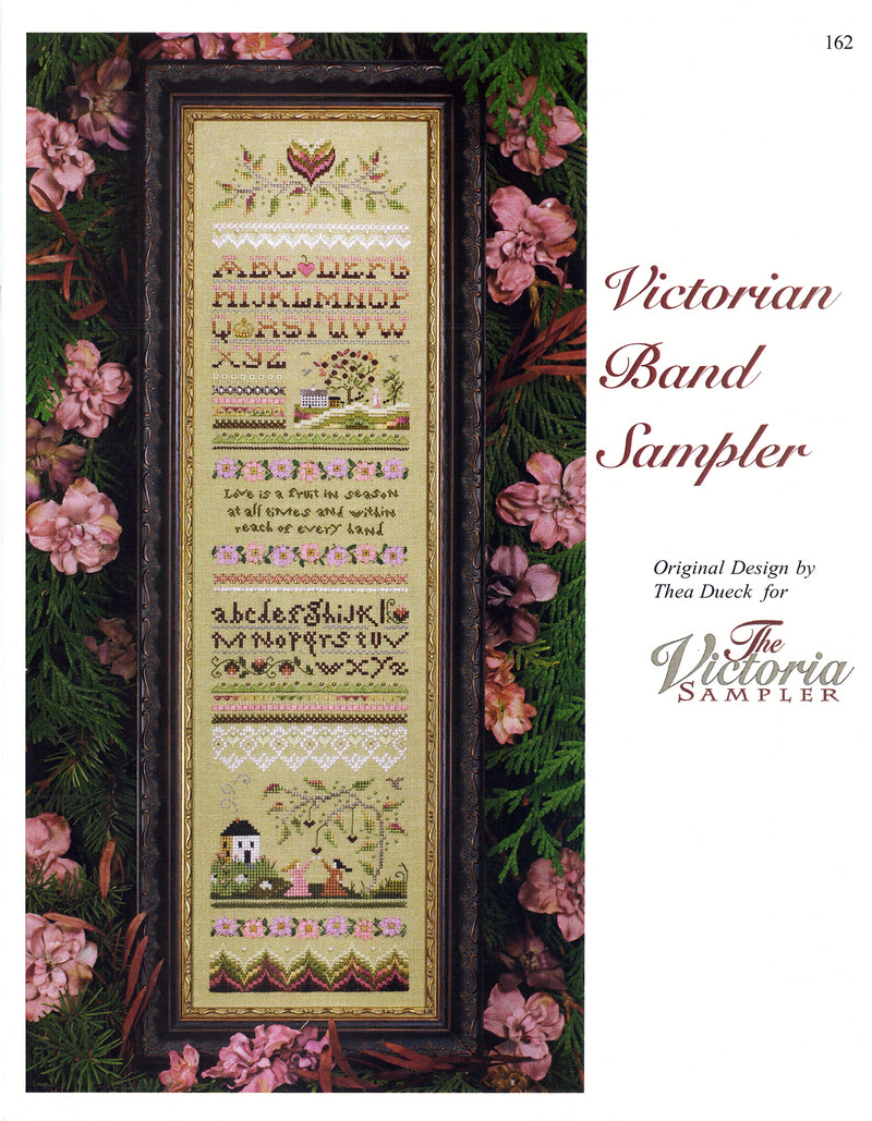 The Victoria Sampler - Victorian Band Sampler Leaflet  - needlework design company