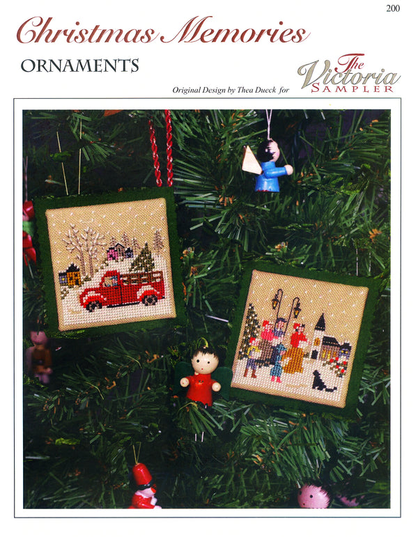 The Victoria Sampler - Christmas Memories Ornaments Leaflet  - needlework design company