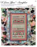 I Love You Sampler - Embroidery and Cross Stitch Pattern - PDF Download