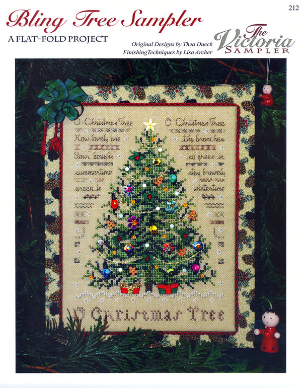 The Victoria Sampler - Bling Tree! Sampler Leaflet  - needlework design company