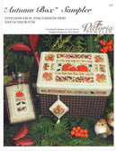 The Victoria Sampler - Autumn Box Leaflet  - needlework design company