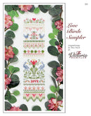 Love Birds Sampler - Embroidery and Cross Stitch Pattern - PDF Download