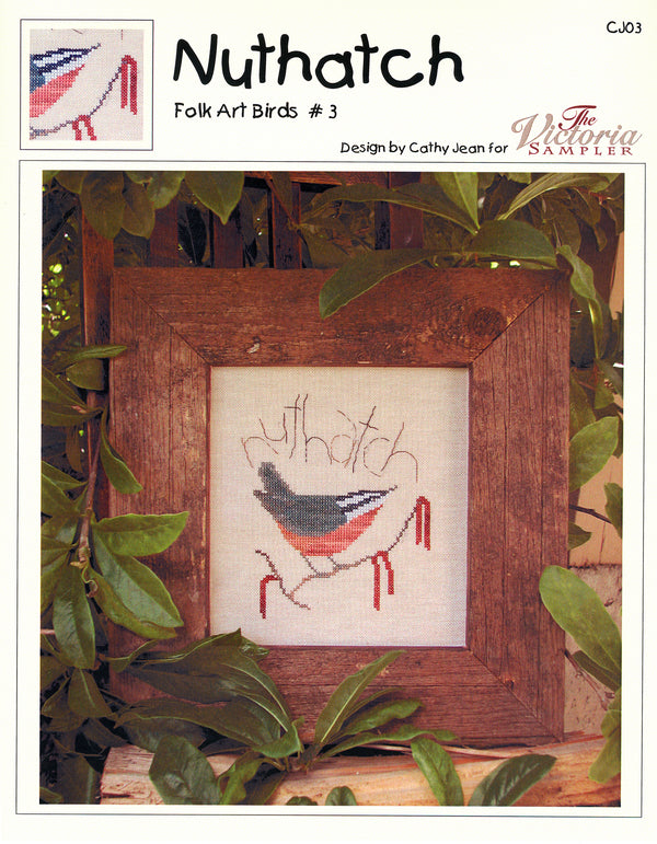 Nuthatch - Counted Cross Stitch Pattern - PDF Download